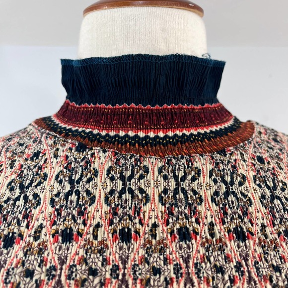 Zoya Smocked Midi Dress Size Small - Picture 3 of 13